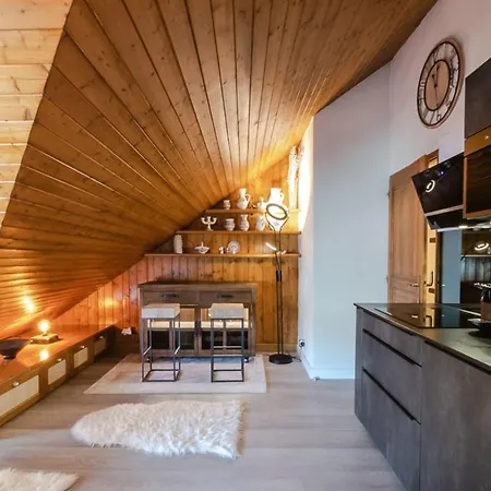Superb Apt Chalet Style At The Foot Of The Slopes 아파트 샤모니